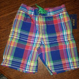 NEW Polo Ralph Lauren Boys Swim Suit Trunks Board Shorts multicolor Size 5